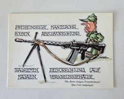 AK Ansichtskarte Naef Militär Humor Karte