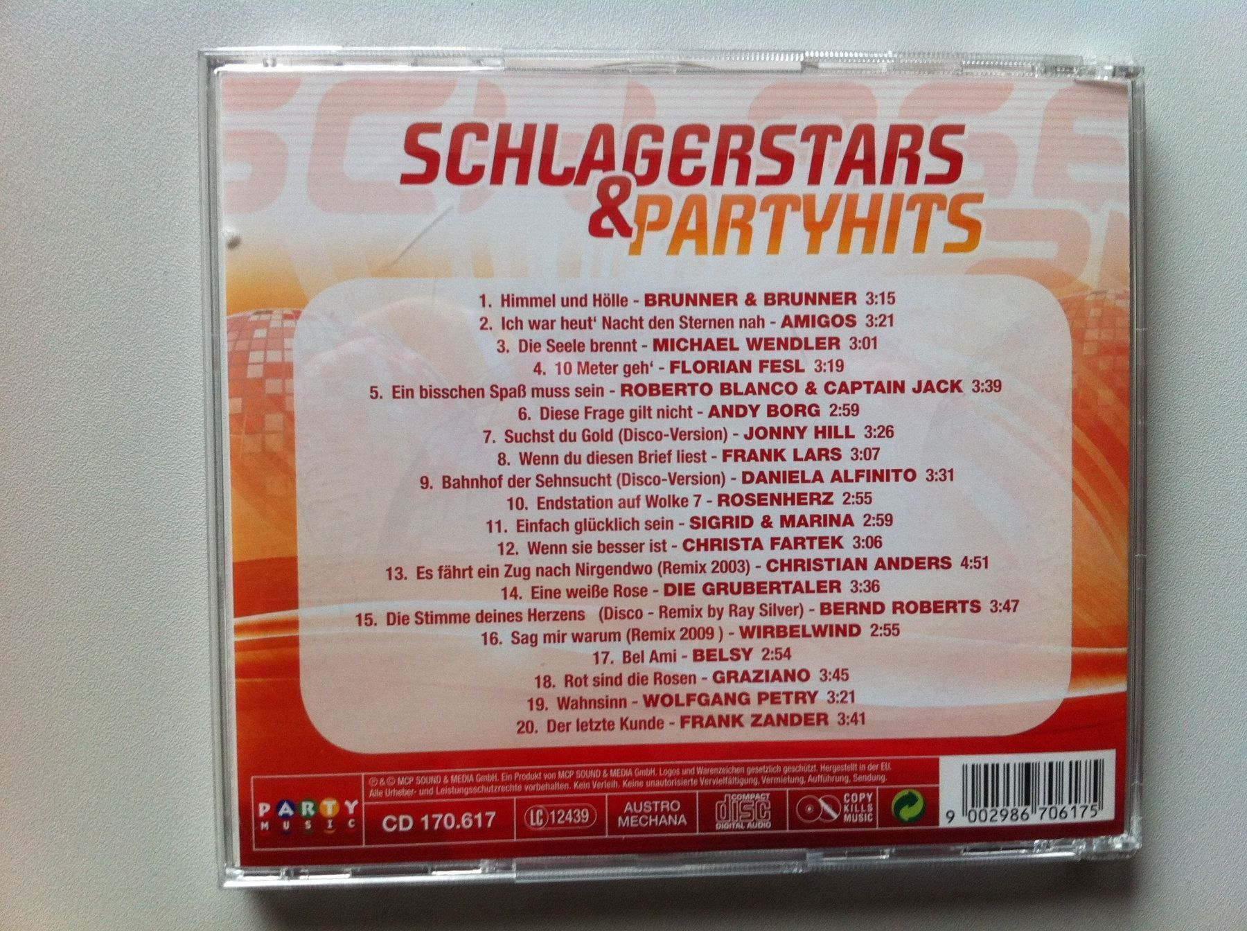 CD: CD "Schlagerstars & Partyhits – Usato da Brunnen venduto da Artemis53 2