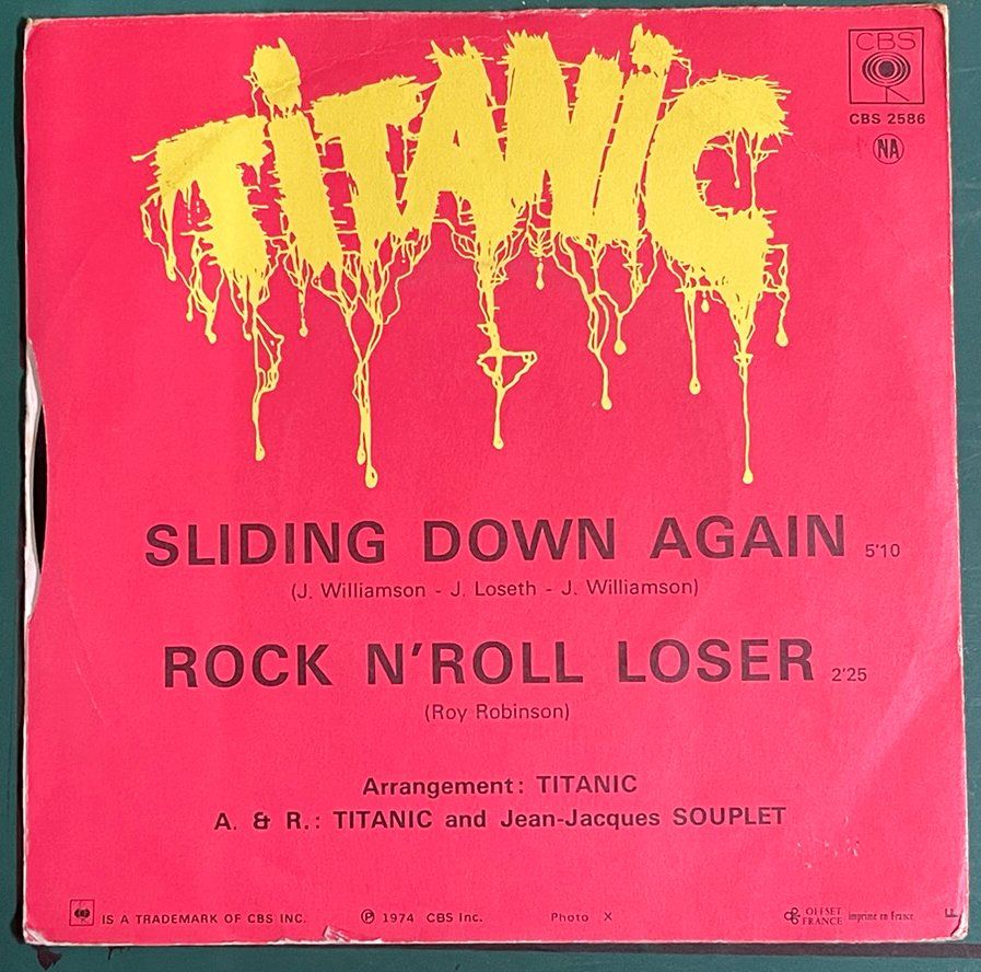 Dischi in vinile: Single: TITANIC - Sliding Down Again – Usato da Frenkendorf venduto da Yard-Sale-2000 2