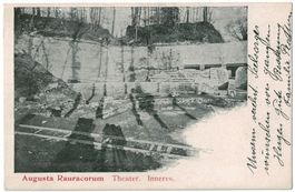 Augusta Rauracorum, Theater, Inneres, um 1900