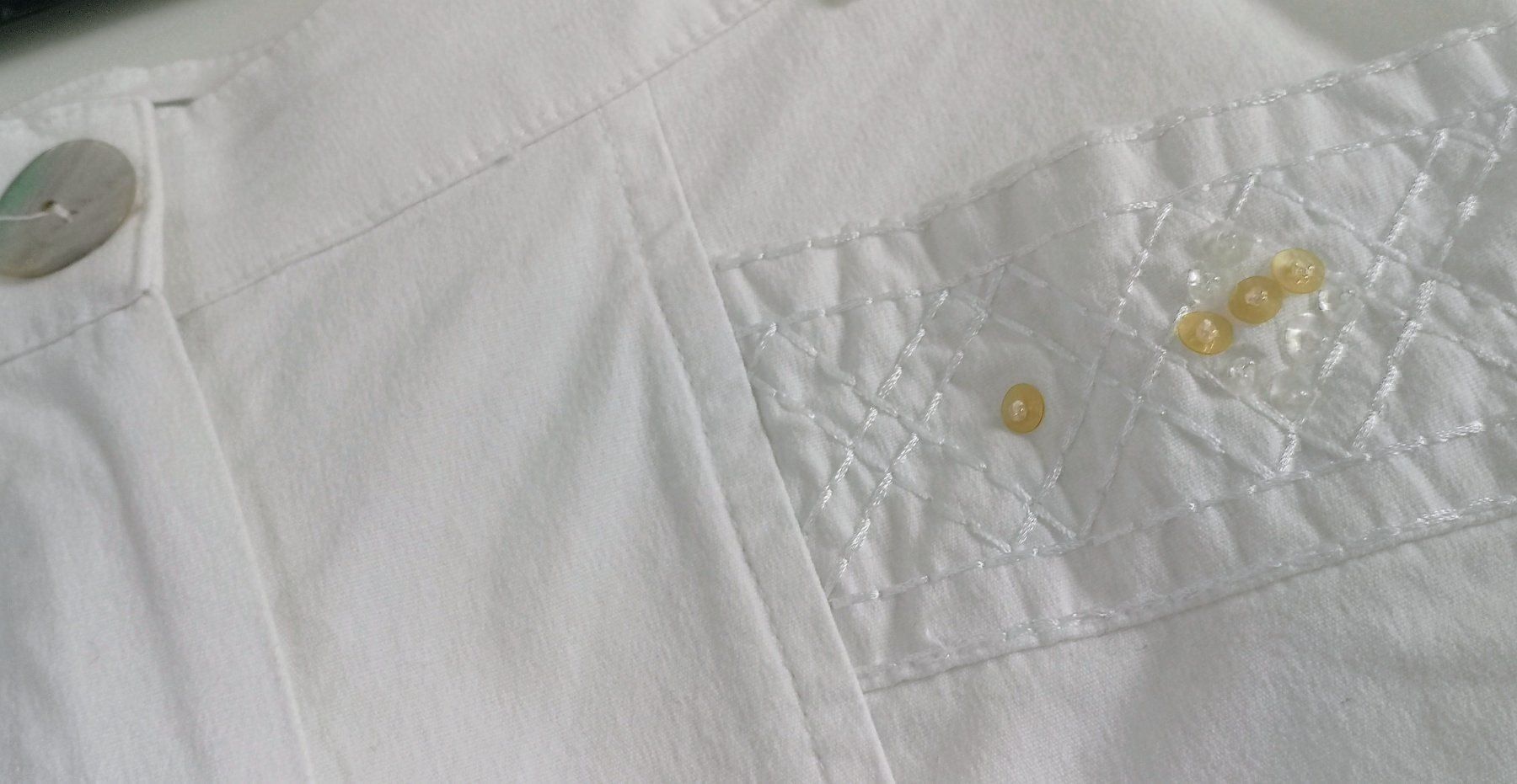 Pantaloni: Edle weisse 7/8 Hose NEU! – Nuovo (secondo la descrizione) da Widnau venduto da Schurlibua 4