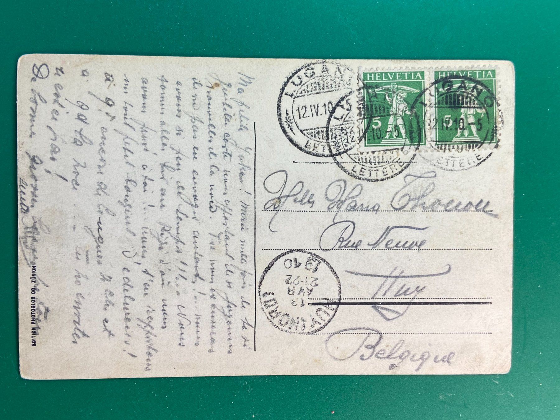 Cartes postales: Lugano - Quai – D'occasion à Steg VS par danwer74 1