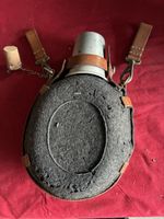Gourde militaire cuir G. PUGGIOLI 1949 LUCA vintage état d'u