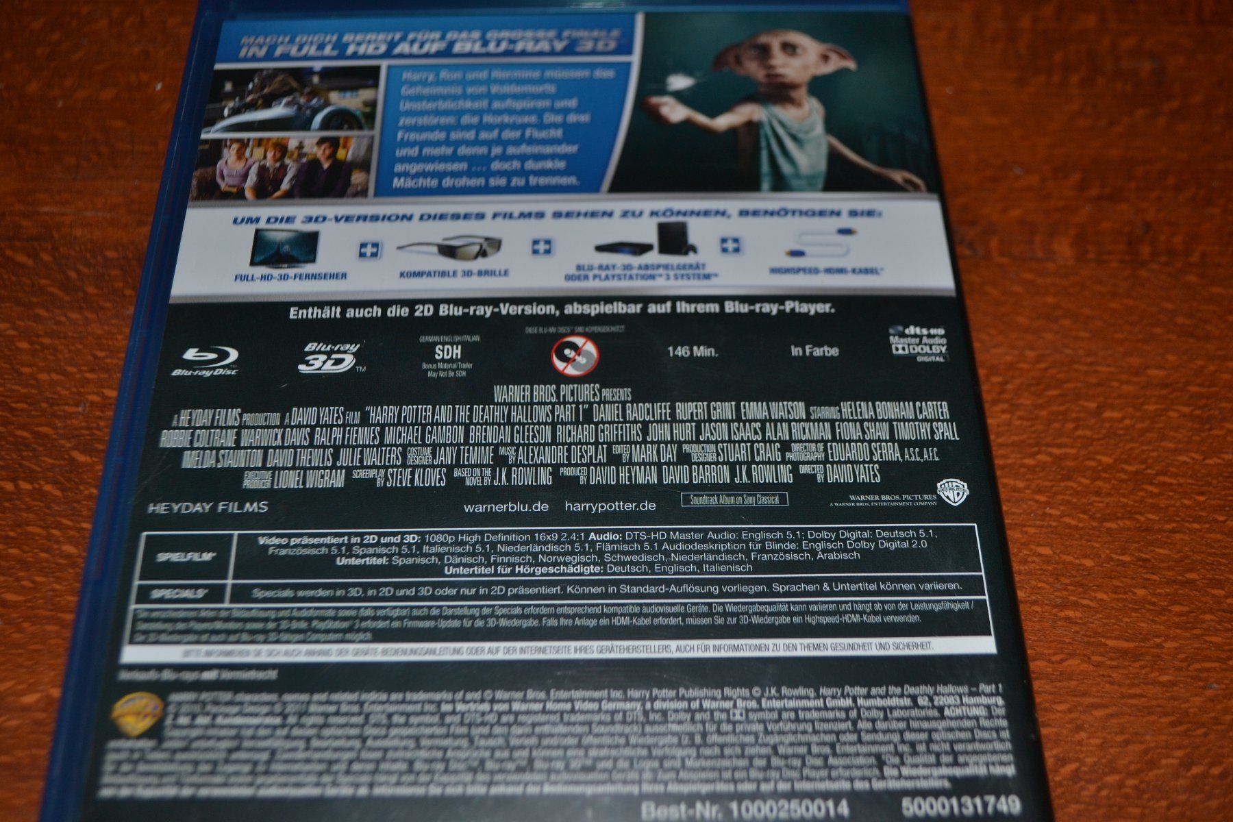 Alle DVDs: Harry Potter 3D die Heiligtümer des Todes Teil 1 – Gebraucht aus Laupen ZH von chefdom 1