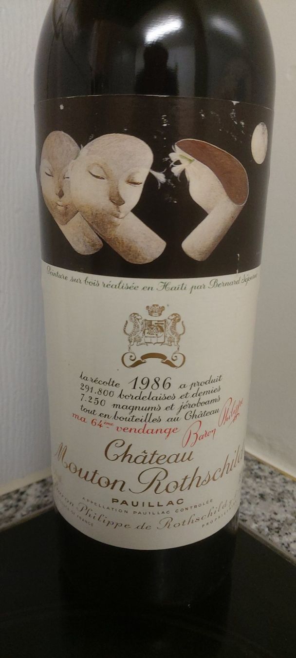 Vino: Chateau Mouton Rothschild 1986 – Nuovo (secondo la descrizione) da Grenchen venduto da poggione 1