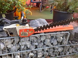 Ältere Stihl Motor-Heckenschere