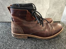 Herrenschuhe , Stifeleten , Gr. 43 , Braun , Leder