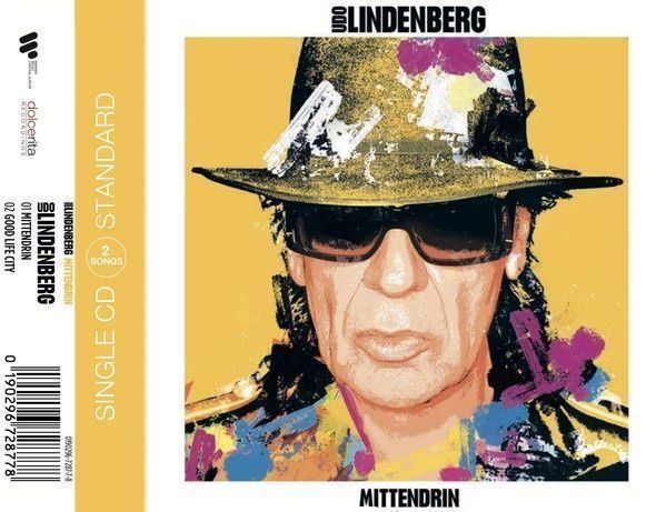 CD: UDO LINDENBERG (CD-Single) MITTENDRIN  FABRIKNEU! – Nuovo e nell'imballaggio originale da Zürich venduto da Tarafo5
