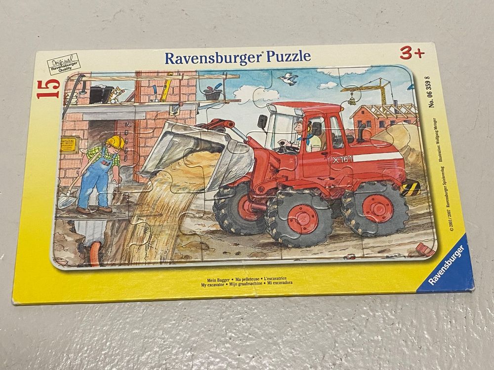 Ravensburger Kinderpuzzle Müllabfuhr - 35 Teile Rahmenpuzzle Ab 4 Jahren