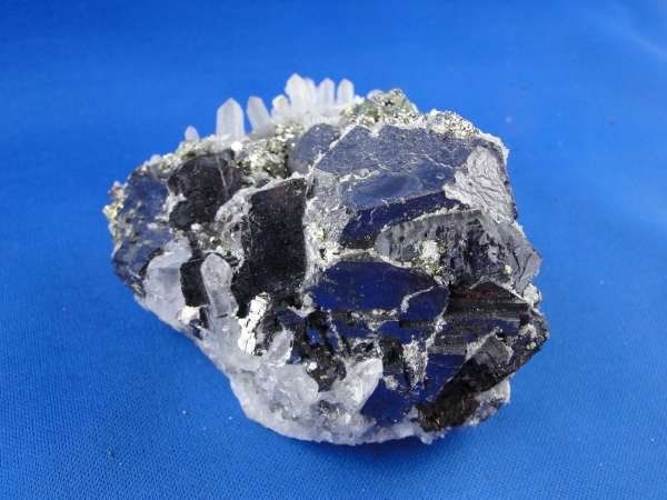 Minerali & Pietre curative: Galena mit Chalkopyrit und Quartz – Usato da Schinznach Bad venduto da Demerald 2