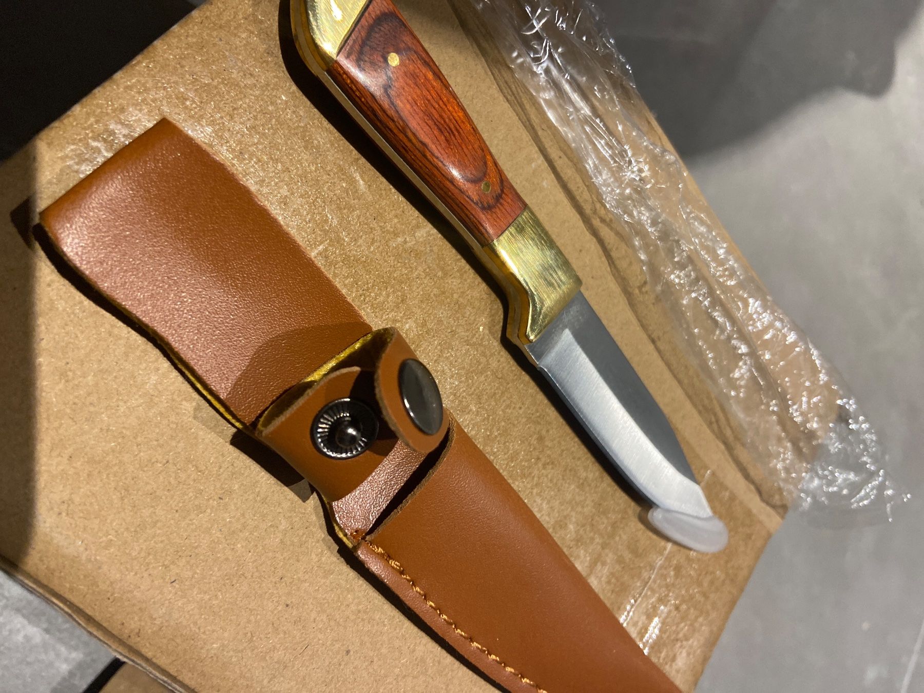 Coltelli: Haushalt Hand Gehackte Fleisch / Obst Messer  mit Etui! – Nuovo e nell'imballaggio originale da Seon venduto da Aaargauer01 8