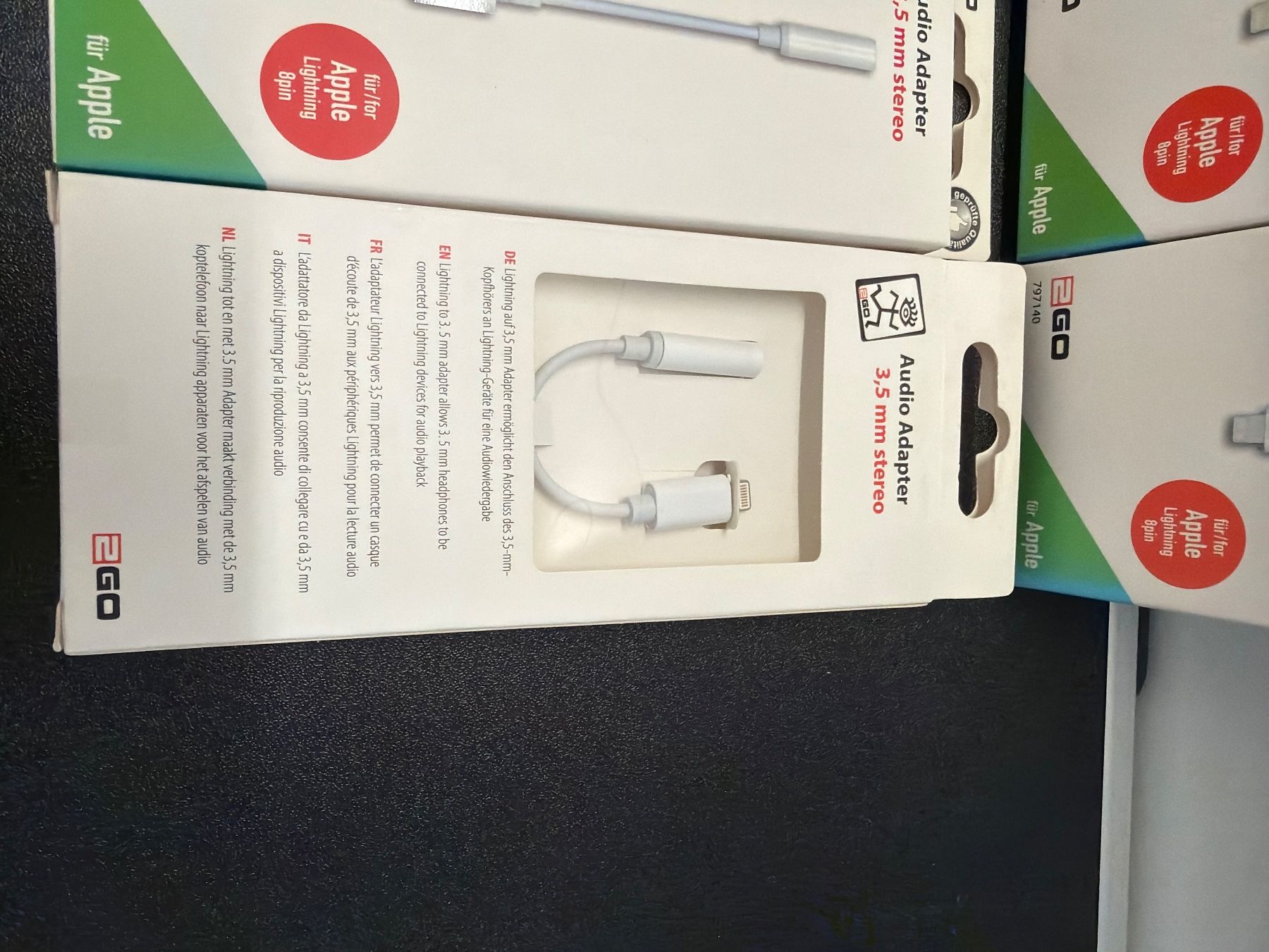 Cavi: Neu 2GO Audio Adapter 3.5mm (6x) – Nuovo e nell'imballaggio originale da Inwil venduto da Rzic-Liquidationen 2