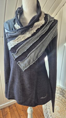 DESIGUAL 🩶🖤🩷  pullover grau  Grösse  L