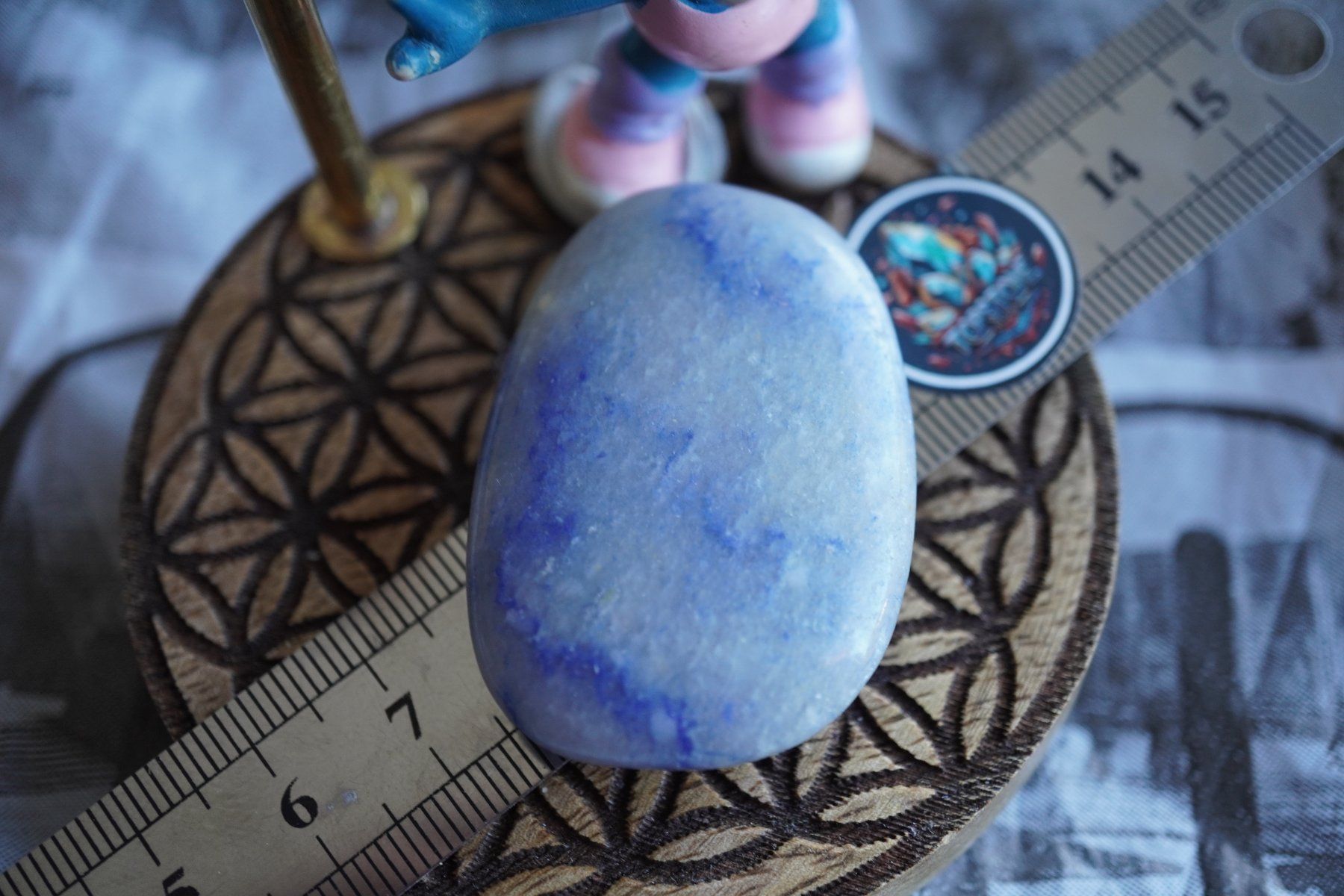 Minerali & Pietre curative: Blauquarz      Scheibenstein      ab 1.-    Aus  Räumung – Nuovo e nell'imballaggio originale da Eschenbach SG venduto da topstone 5