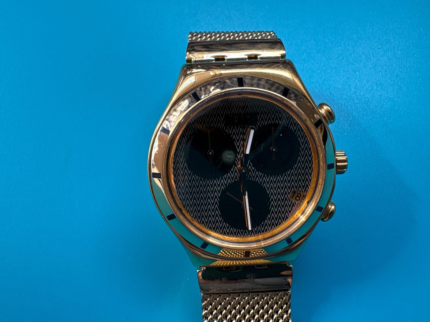 Swatch Uhren: Swatch Irony Chrono GOLDEN COVER – Gebraucht aus Elgg von Jo_Naj 2
