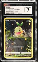 Turtwig HOLO CGC 7 GG31/GG70 Crown Zenith Galarian Gallery