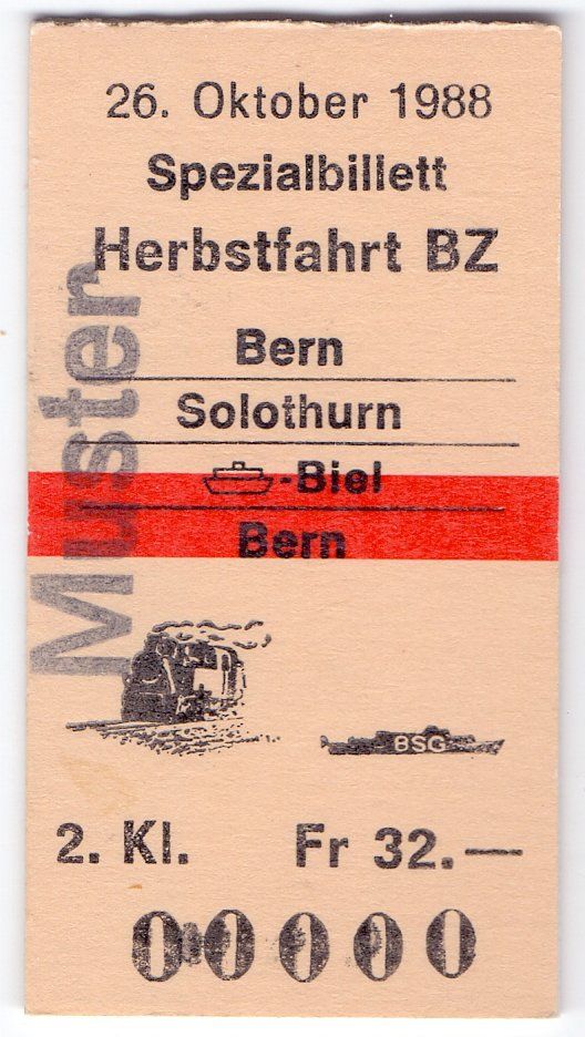 Biglietti: Billette Bern - Solothurn - Biel - Bern 👀 – Usato da Langenthal venduto da Sammlungs_aus