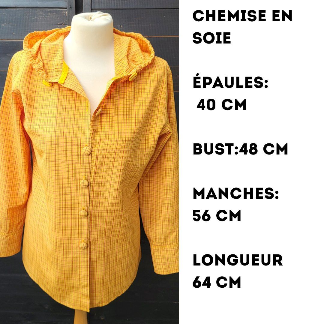 Camicette: Chemise en soie – Nuovo (secondo la descrizione) da Fribourg venduto da VictoriaShop7 6