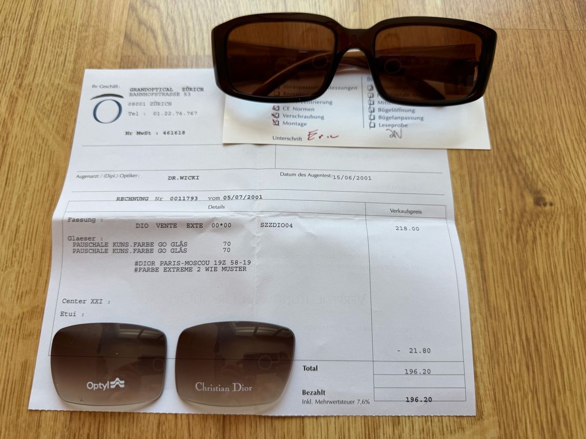 Dior Brillen & Gläser: Sonnenbrille Christian Dior Vintage – Gebraucht aus Uetikon am See von beo22 7