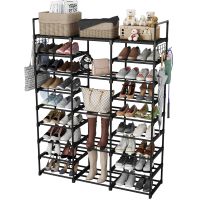 Schuhregal Schuhablage Metall 9 Ebenen für 50-55 Paar Schuhe