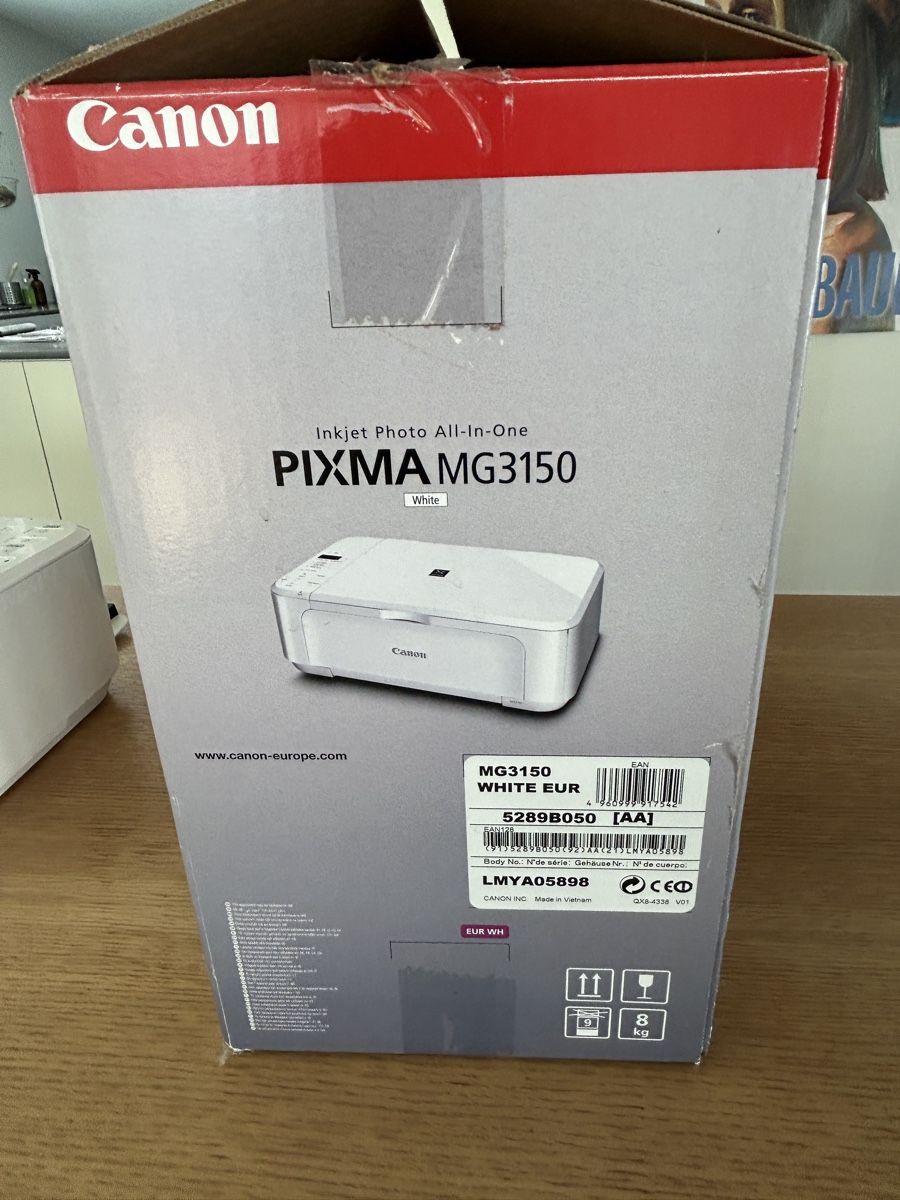 Canon Drucker: Canon PIXMA MG3150 Multifunktionsdrucker weiss – Gebraucht aus Luzern von acapulco71 5