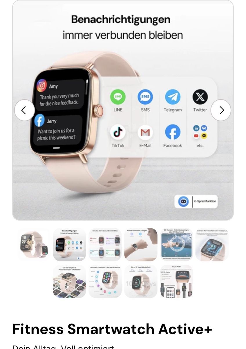 Smart Smartwatch: Smart watch  – Neu und originalverpackt aus Pfyn von Nathalie71 1