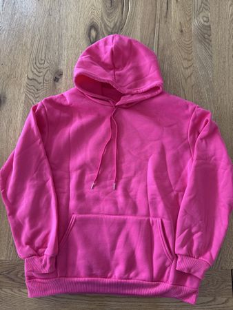 Pinker Hoodie mit Spruch "Do what makes you happy", Neu!