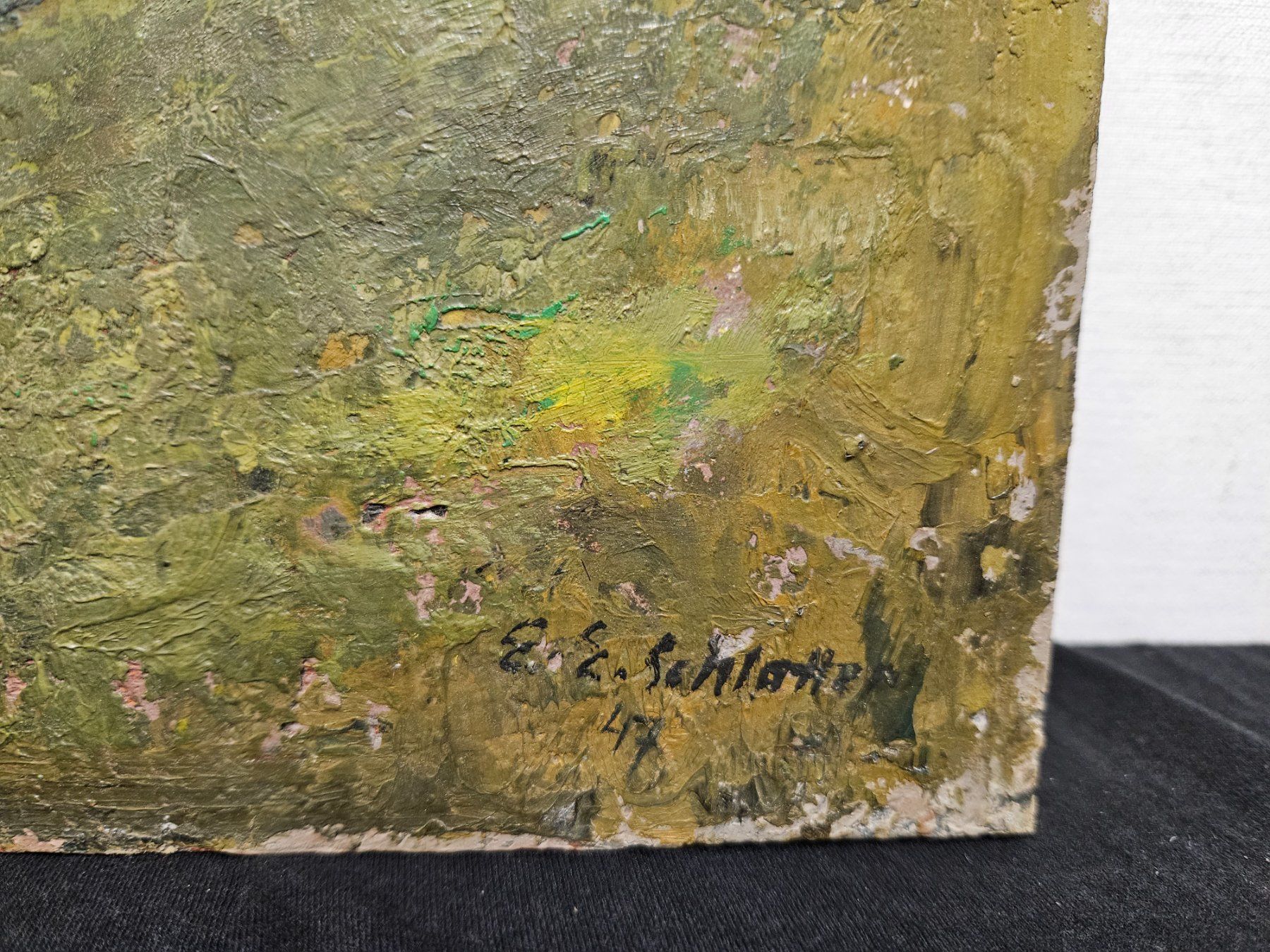 Tableaux: Antikes Gemälde E.E Schlatter – D'occasion à Wolfertswil par Antiko 3
