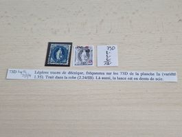Stehende 73D.2.24/IB plus Abart ab 1.-