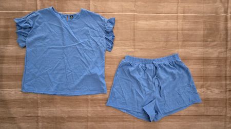 Aesthetic Blue Summer Set - XL - Hose & Oberteil