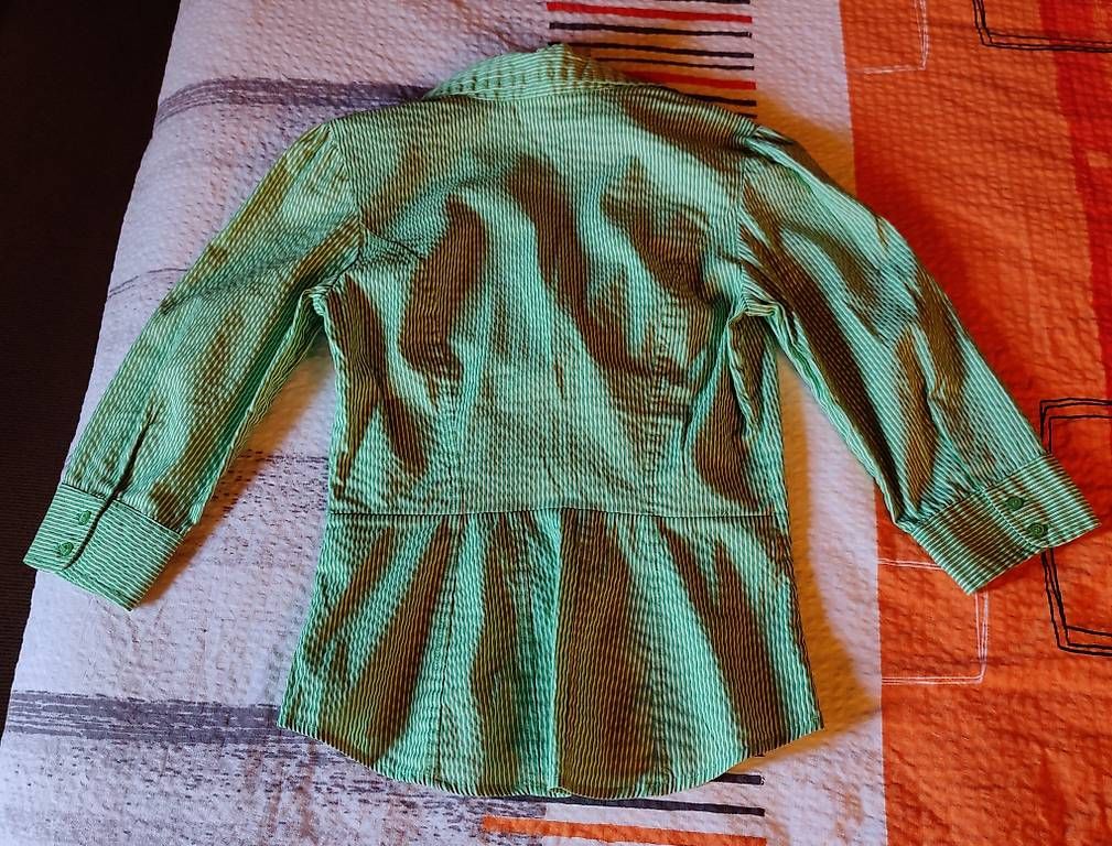 H&M Camicette: Grün-weiss gestreiftes Hemd. – Usato da Schwarzenberg LU venduto da Kryssy81 1