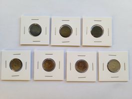 7x 5 Groschen PP 79-80-81-82-83-84-87