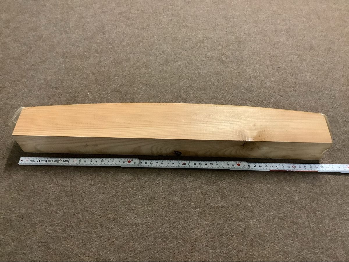Articoli in legno: Massive Holzlatte, gewölbt, 55 cm  – Nuovo e nell'imballaggio originale da Adlikon b.Regensdf venduto da Abraxas09 1