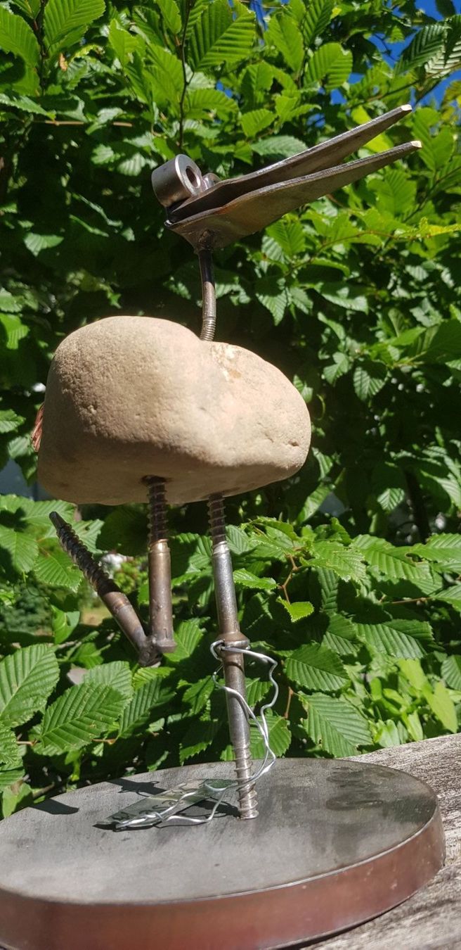 Skulpturen & Statuen: Metall Stein Vogel – Gebraucht aus Schaffhausen von beny06 2