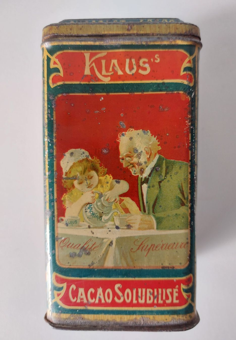 Cailler Dosen: Alte Blechbüchse Klaus Cacao Blechdose boite klein – Gebraucht aus Schenkon von TG10