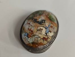 Dose 900er Silber / Perlmutt, Orient Persisch Schnupftabak?
