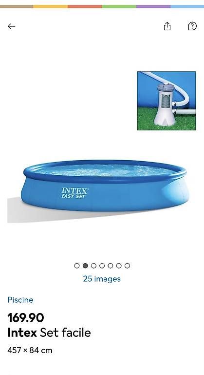 Piscine: Piscine neuve Intex 4.6mx 84cm  – Usato da Vinzel venduto da ninioenor 1