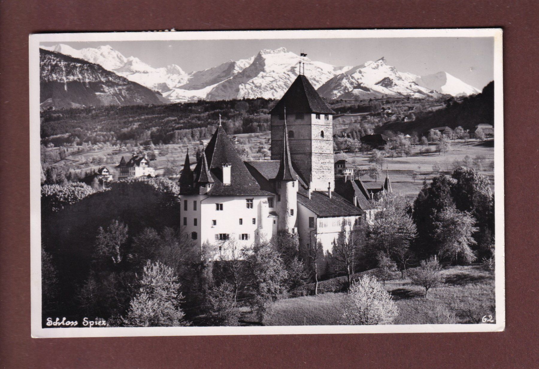 Ansichtskarten: Schloss SPIEZ - 1942 – Gebraucht aus Pully von nicecards
