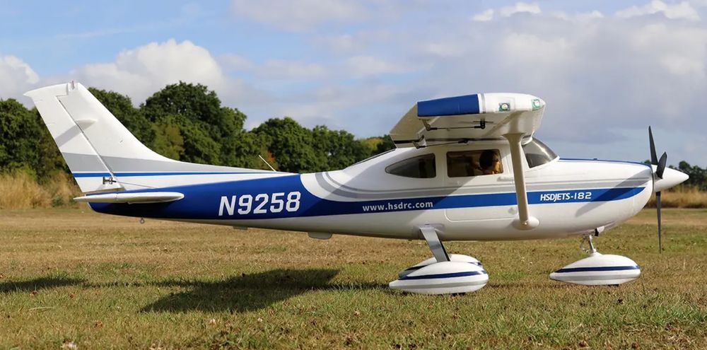 2 Meter-Cessna-182 Blau, 6S-PNP-Set Von HSDJets | Kaufen Auf Ricardo