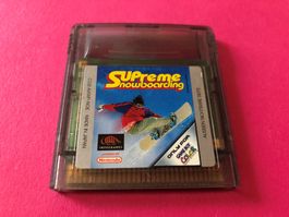 SUPREME SNOWBOARDING SPIEL FÜR NINTENDO GAME BOY COLOR