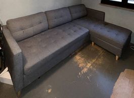 Gemütliches Ecksofa mit Gebrauchsspuren zu verkaufen!