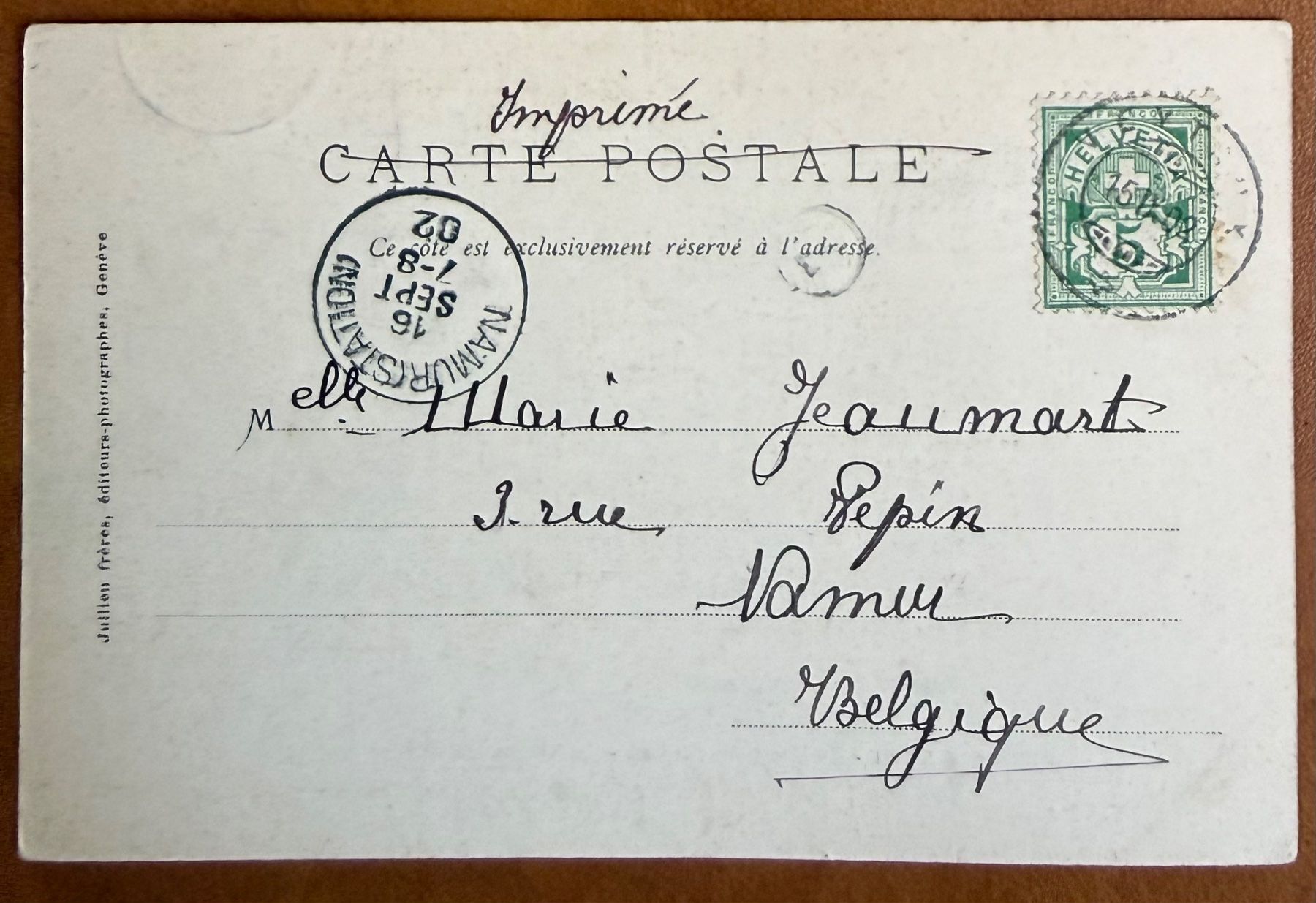 Cartes postales: Chillon - Le corps de Garde 1902 – D'occasion à Lutry par Ediego 1