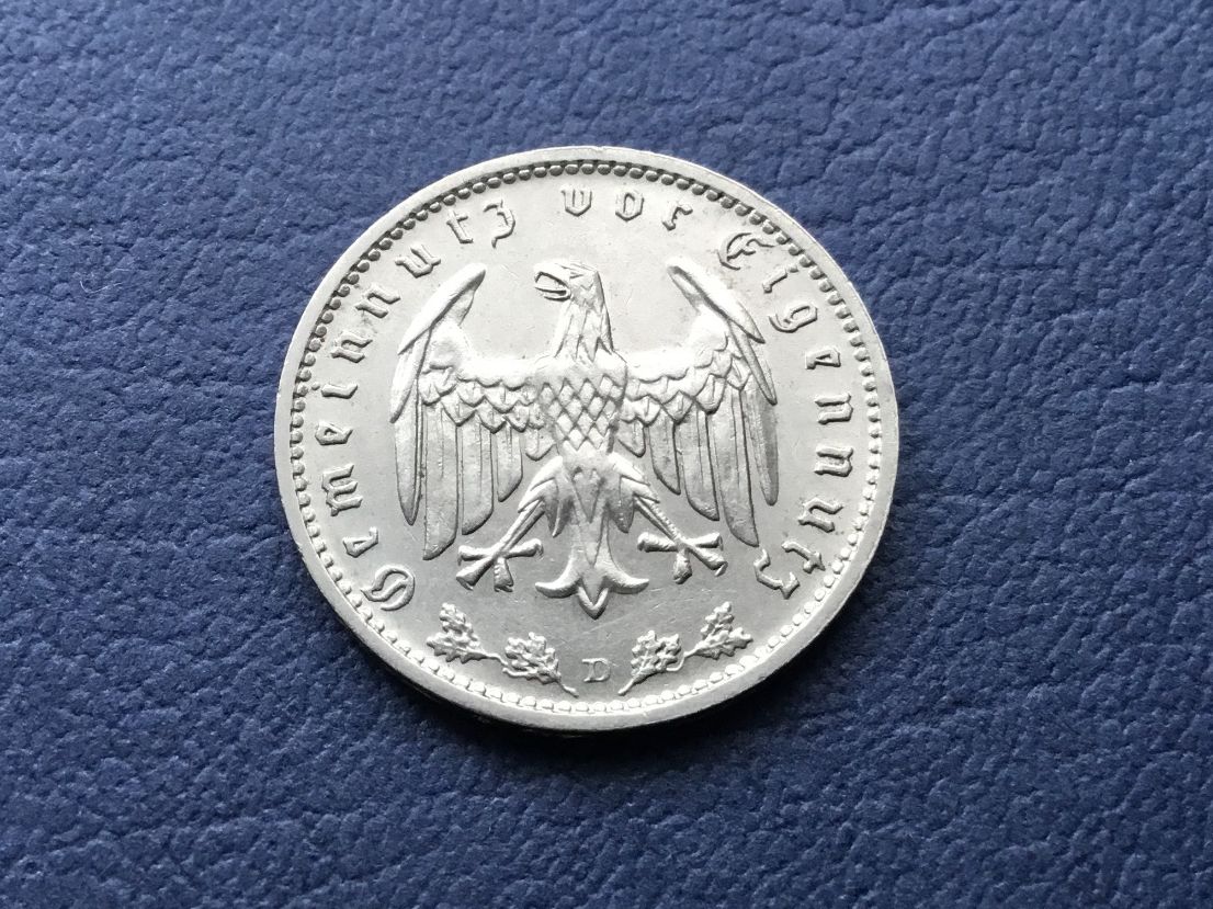Tutti le monete: 1 Reichsmark 1934 D. – Nuovo (secondo la descrizione) da St. Margrethen SG venduto da alfapeugeot10