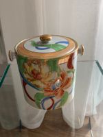 Deckel Schale Japanisch Porzellan mit Blumen Muster