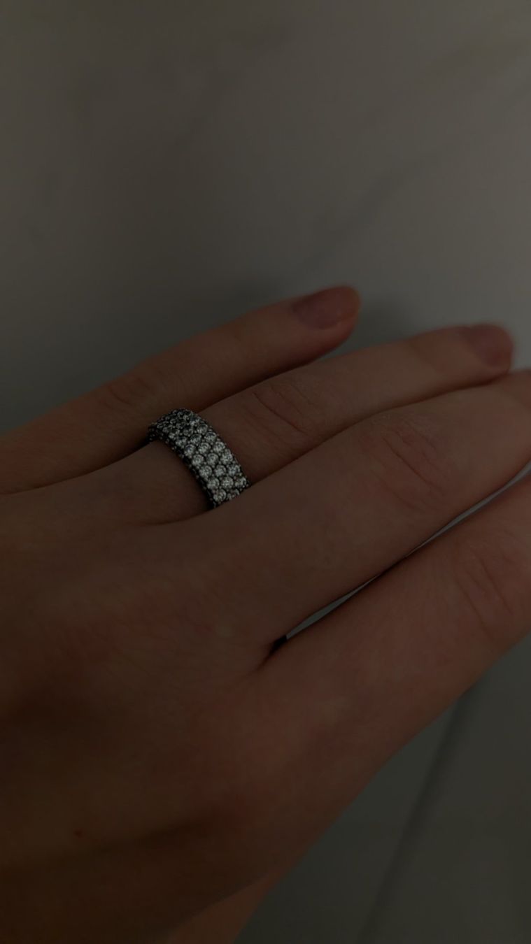 Pandora Anelli: pandora timeless pavé triple row ring sterling silver – Usato da Zürich venduto da oschance 1