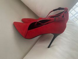 MUST HAVE - edler und eleganter Damenpumps, rot, 38