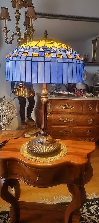 Lampen: Tiffany Lampe in Königlichem Blau – Gebraucht aus Kaufdorf von Nati-Nati 2