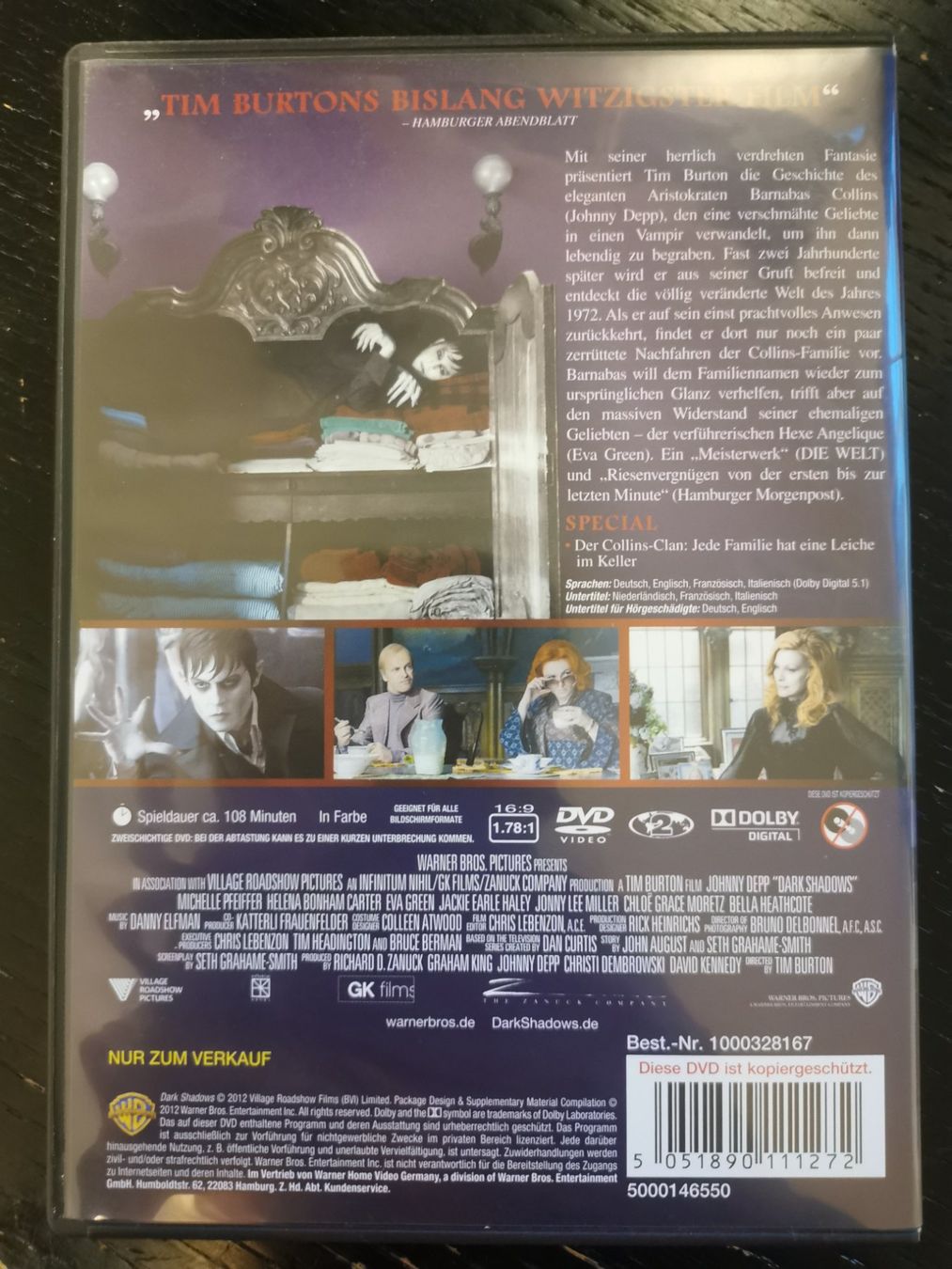 Tutti i DVDs: DVD Dark Shadows – Usato da Zürich venduto da fil_t2br 1