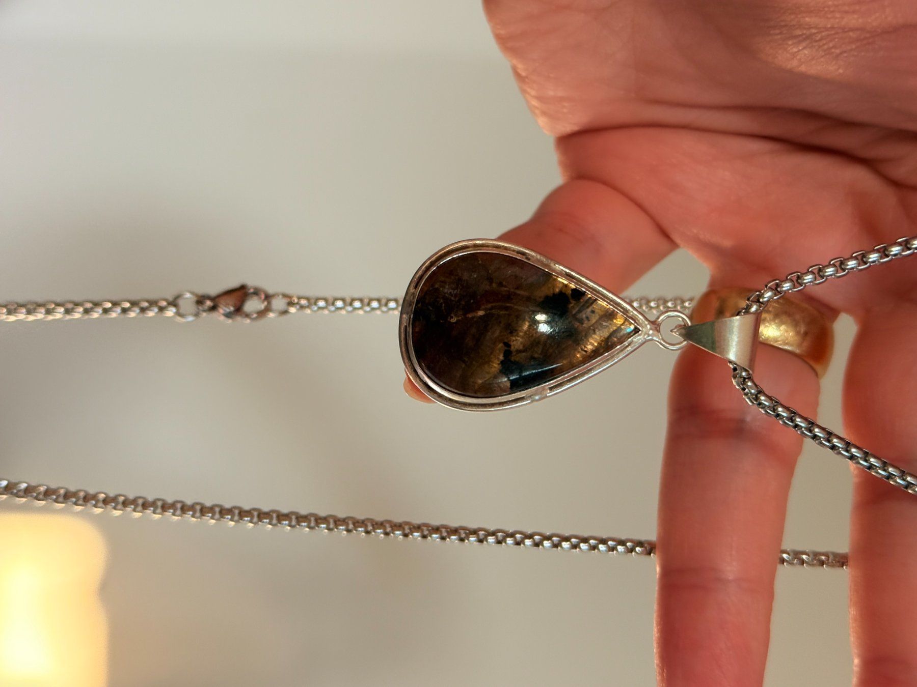 Catenine: Collier Labradorite - Élégant et unique – Nuovo e nell'imballaggio originale da Genève venduto da AGBERG 7