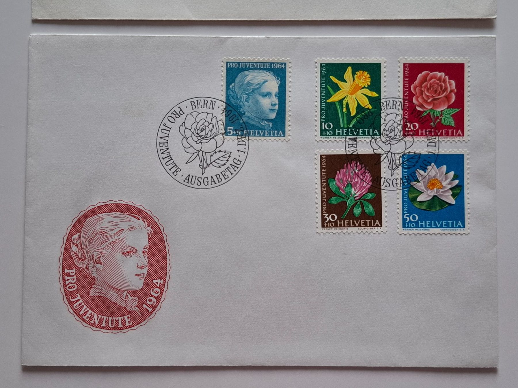 Tutti i francobolli: Schweiz 1963, 1964 Pro Juventute FDC – Usato da Schaffhausen venduto da Mea_85 2